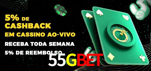 Promoções do cassino ao Vivo 55Gbet
